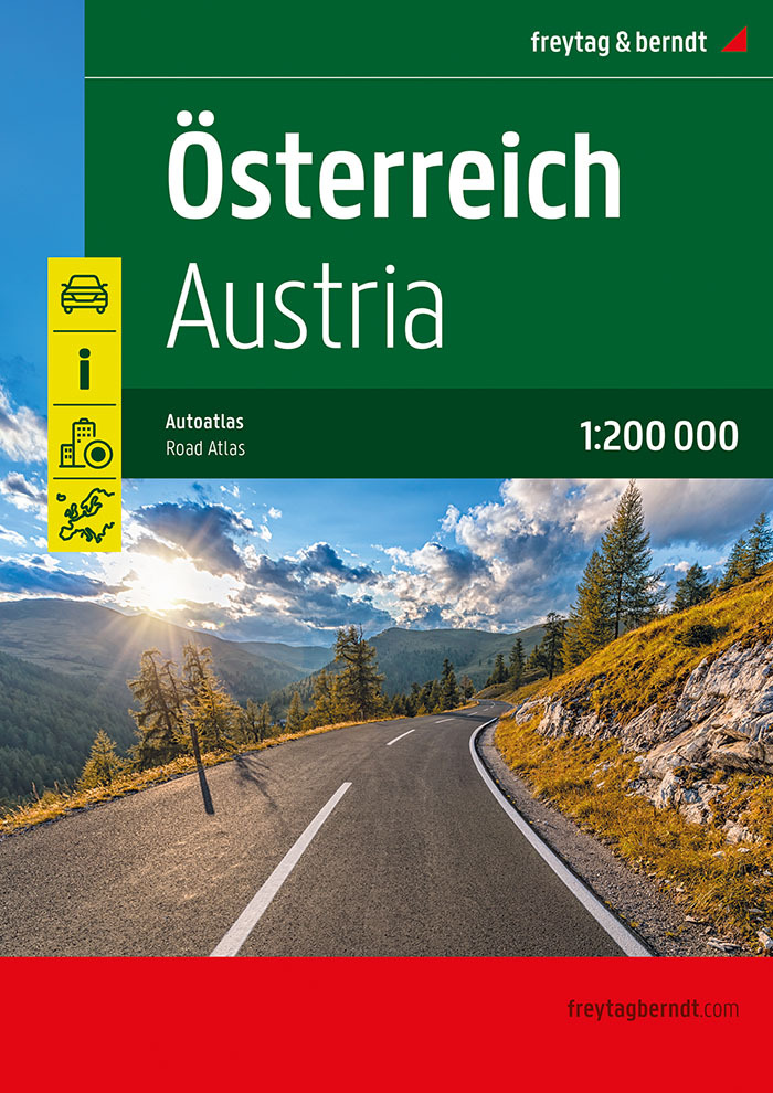 Österreich, Autoatlas 1:200.000, freytag & berndt main product photo