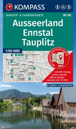 KOMPASS Wanderkarte 68 Ausseerland, Ennstal, Tauplitz 1:50.000