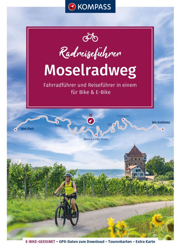 KOMPASS Radreiseführer Moselradweg main product photo