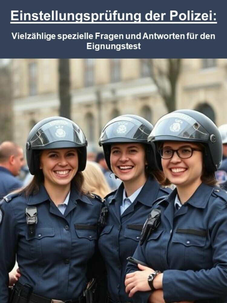 Einstellungsprüfung der Polizei: - Vielzählige spezielle Fragen und Antworten für den Eignungstest main product photo