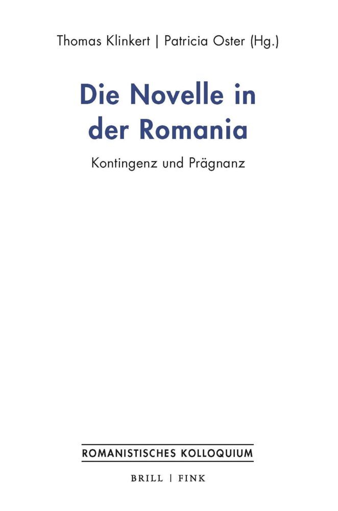 Die Novelle in der Romania main product photo