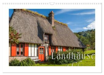 Landhäuser mit Charme (Wandkalender 2026 DIN A3 quer), CALVEN...