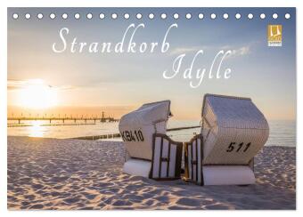 Strandkorb Idylle (Tischkalender 2026 DIN A5 quer), CALVENDO M...