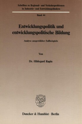 Entwicklungspolitik und entwicklungspolitische Bildung.