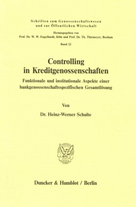 Controlling in Kreditgenossenschaften.