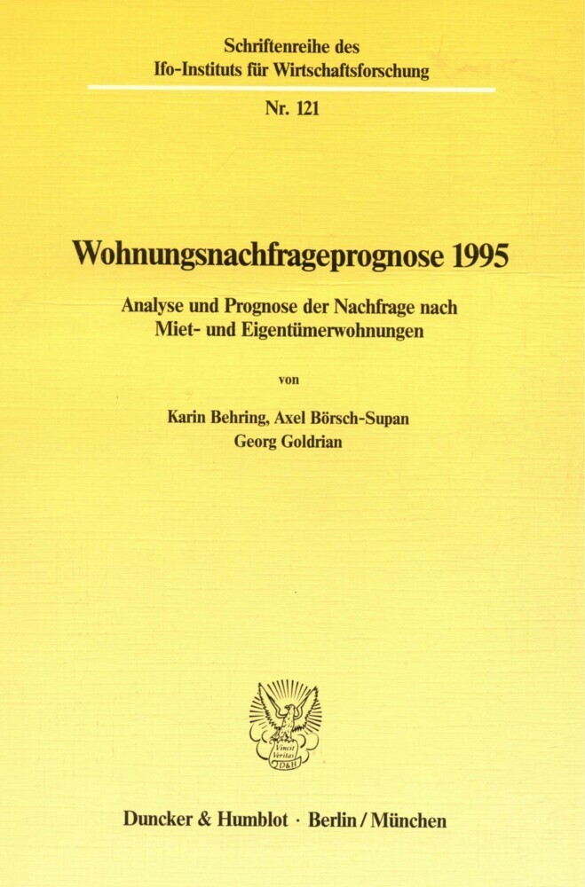 Wohnungsnachfrageprognose 1995. main product photo
