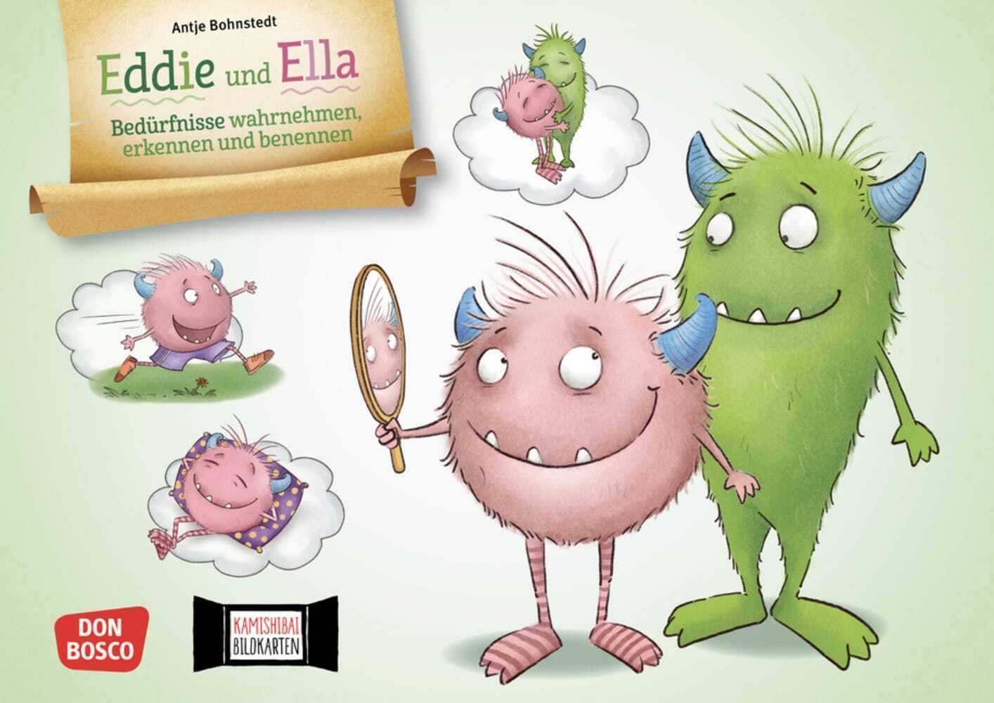 Eddie und Ella. Bedürfnisse wahrnehmen, erkennen und benennen. Kamishibai Bildkartenset main product photo