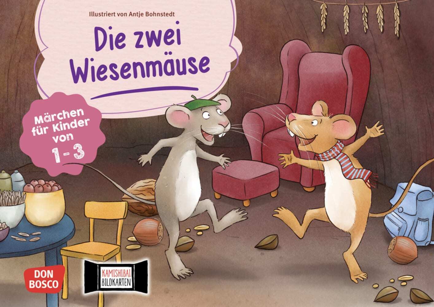 Die zwei Wiesenmäuse. Kamishibai Bildkartenset main product photo