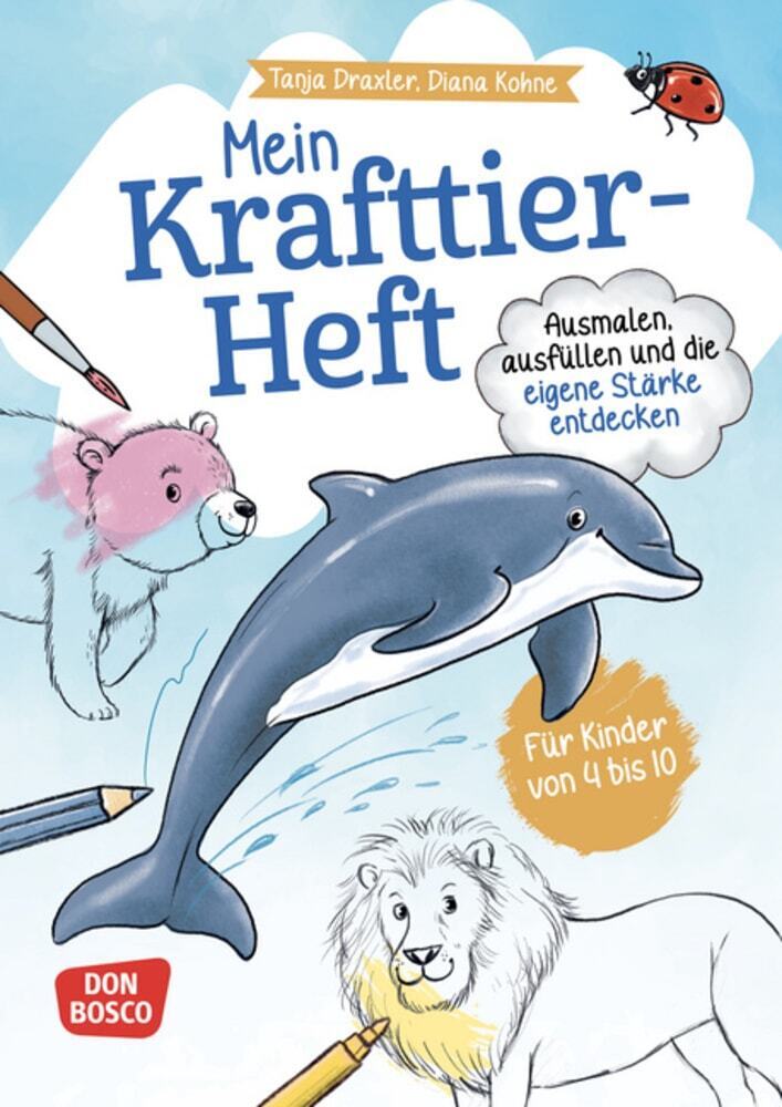 Mein Krafttier-Heft. Ausmalen, ausfüllen und die eigene Stärke entdecken main product photo
