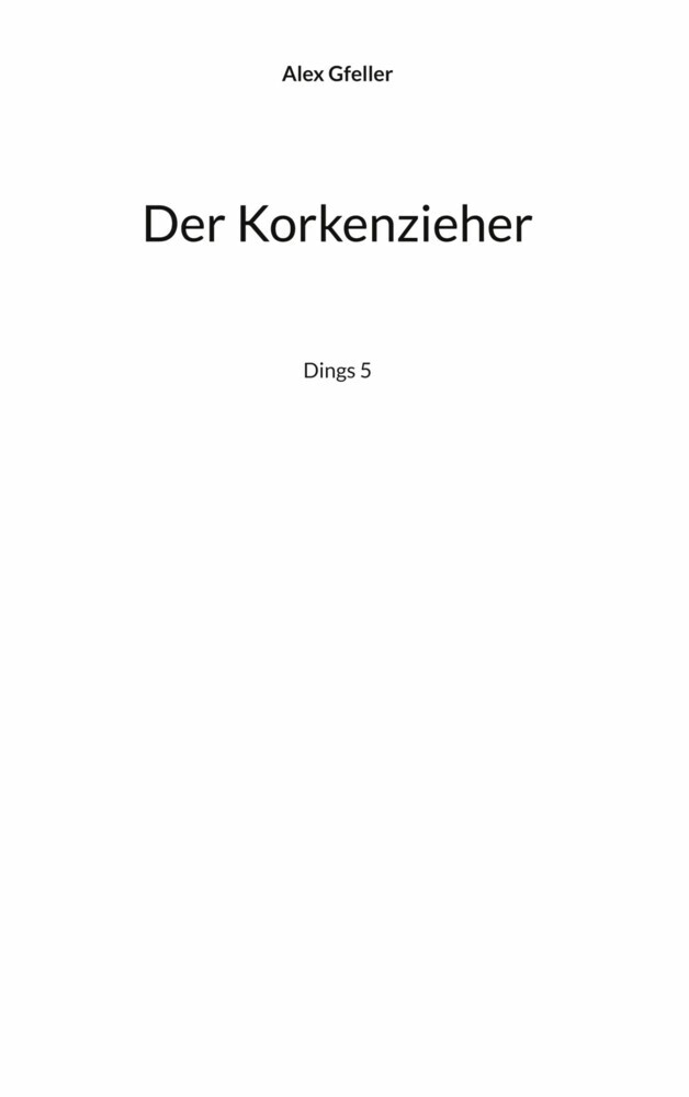 Der Korkenzieher main product photo