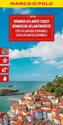 MARCO POLO Reisekarte Spanische Atlantikküste 1:300.000