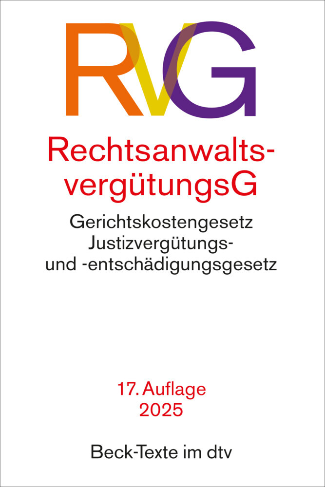 Rechtsanwaltsvergütungsgesetz main product photo