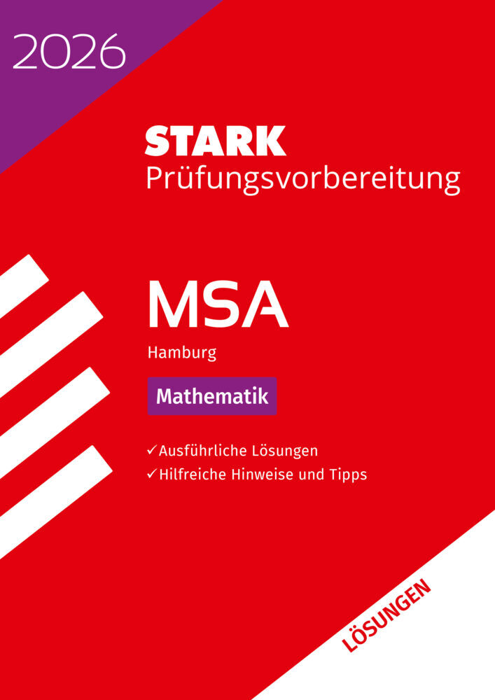 STARK Lösungen zu Mathematik - MSA 2026 Hamburg - Prüfungsvorbereitung main product photo