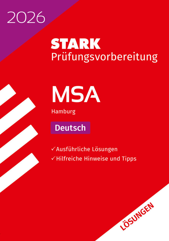 STARK Lösungen zu Deutsch - MSA 2026 Hamburg - Prüfungsvorbereitung main product photo