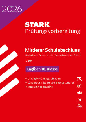 STARK Englisch E-Kurs - Mittlerer Schulabschluss (MSA) 2026 NRW - Prüfungsvorbereitung, m. 1 Buch, m. 1 Beilage