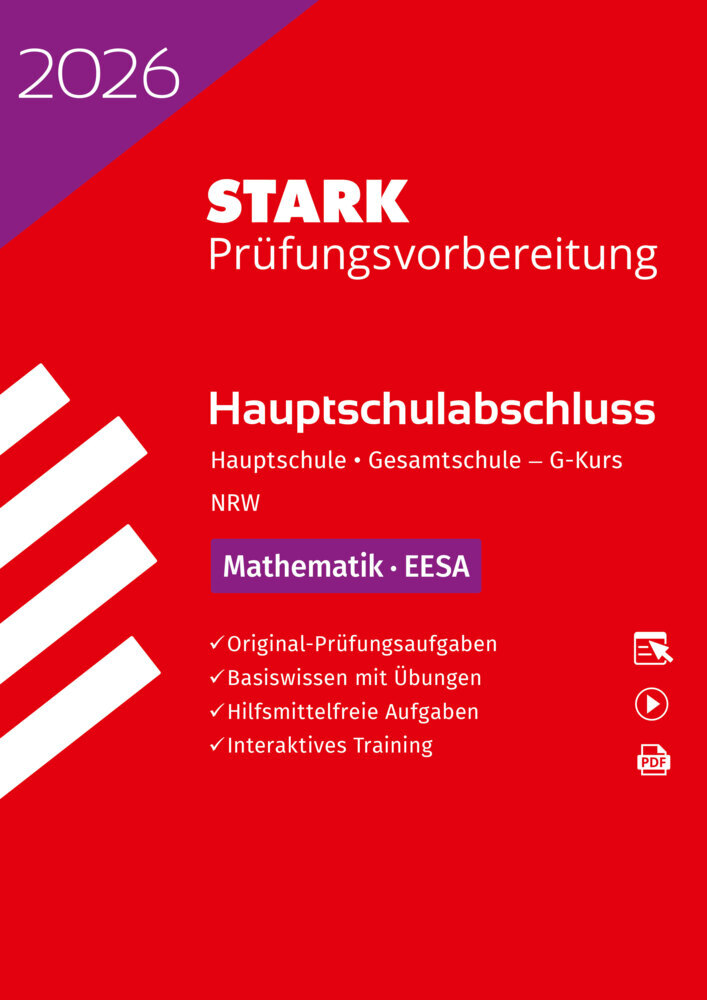 STARK Mathematik G-Kurs - Hauptschulabschluss (EESA) 2026 NRW - Prüfungsvorbereitung, m. 1 Buch, m. 1 Beilage main product photo