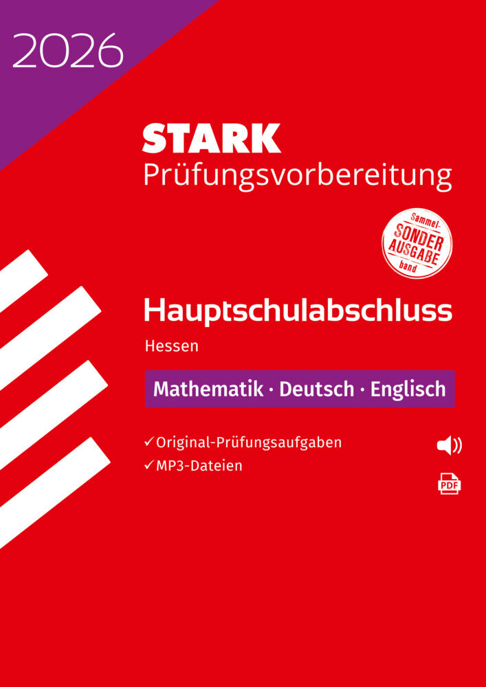 STARK Mathematik, Deutsch, Englisch - Hauptschulabschluss 2026 Hessen - Prüfungsvorbereitung main product photo