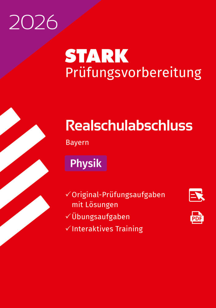 STARK Physik - Realschulabschluss 2026 Bayern - Prüfungsvorbereitung, m. 1 Buch, m. 1 Beilage main product photo