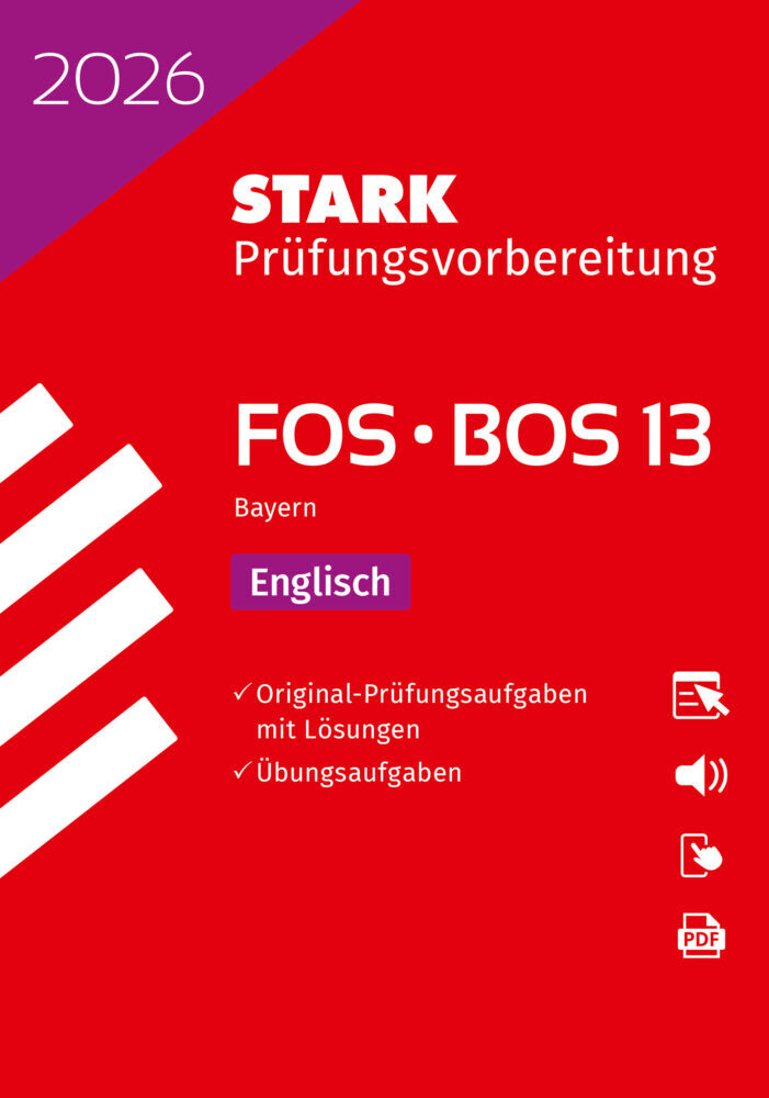 STARK Englisch 13. Klasse - Abitur FOS/BOS 2026 Bayern - Prüfungsvorbereitung, m. 1 Buch, m. 1 Beilage main product photo