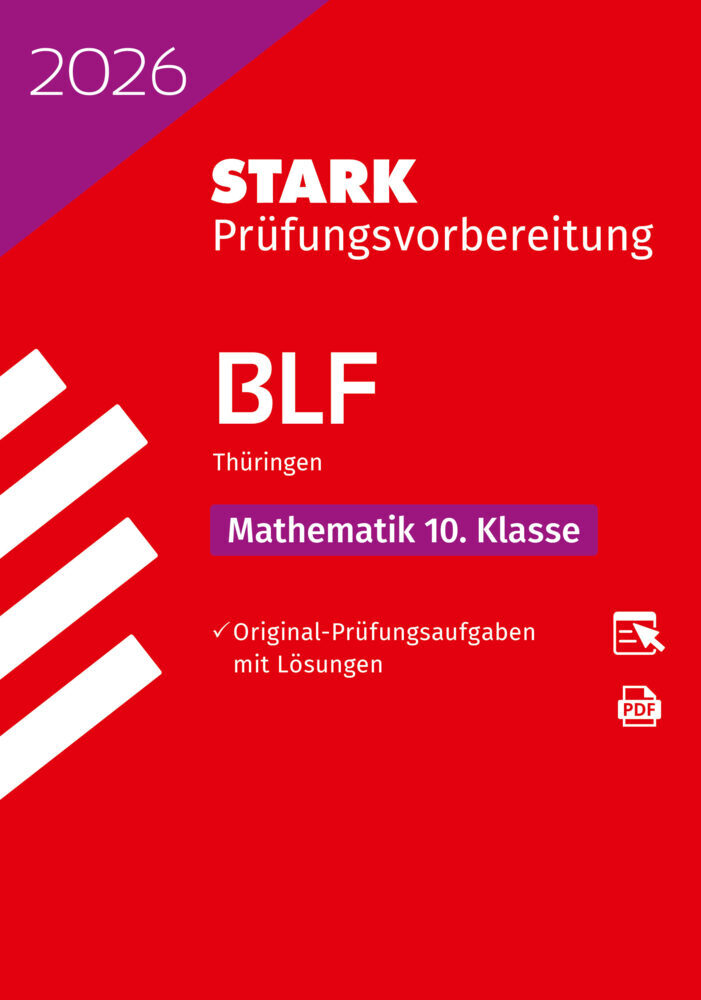 STARK Mathematik 10. Klasse - BLF Gymnasium 2026 Thüringen - Prüfungsvorbereitung, m. 1 Buch, m. 1 Beilage main product photo
