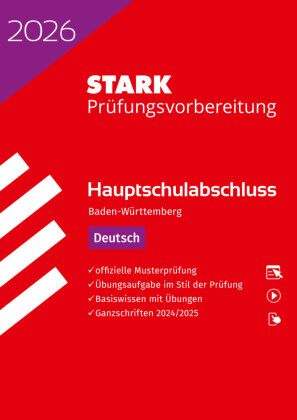 STARK Deutsch - Hauptschulabschluss 2026 BW - Prüfungsvorbereitung, m. 1 Buch, m. 1 Beilage