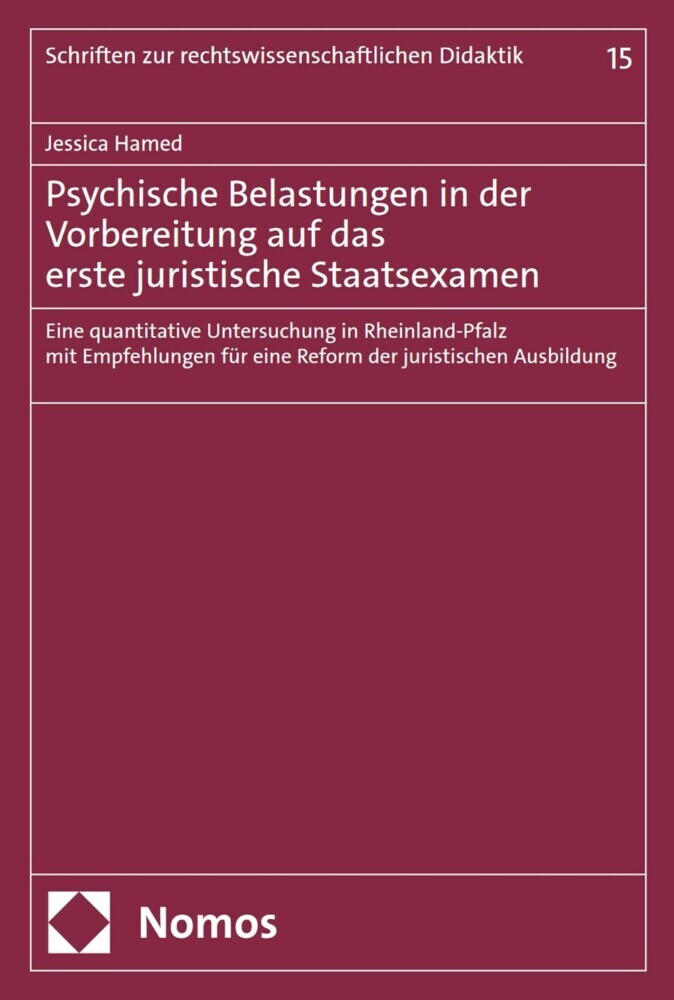 Psychische Belastungen in der Vorbereitung auf das erste juristische Staatsexamen main product photo