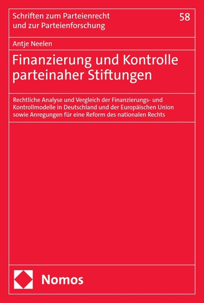Finanzierung und Kontrolle parteinaher Stiftungen main product photo