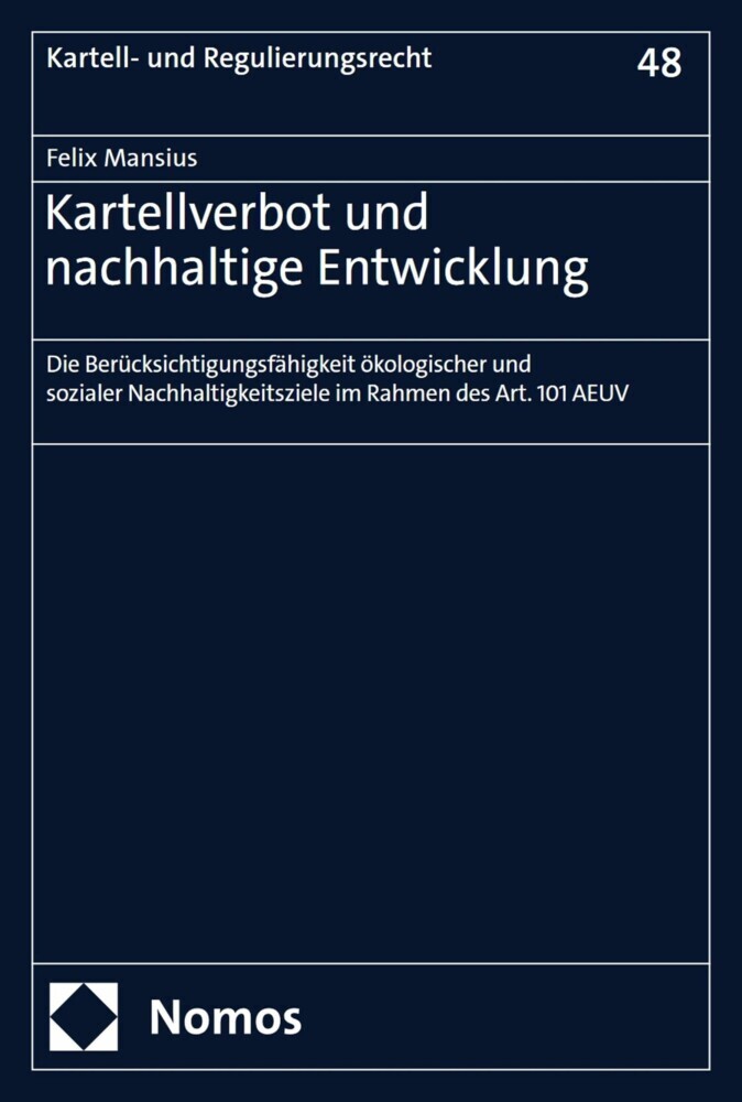 Kartellverbot und nachhaltige Entwicklung main product photo