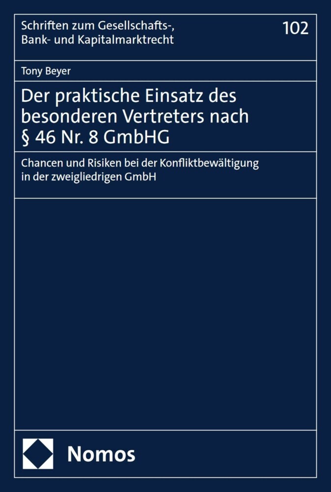 Der praktische Einsatz des besonderen Vertreters nach § 46 Nr. 8 GmbHG main product photo
