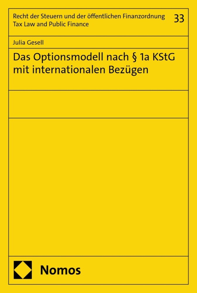 Das Optionsmodell nach § 1a KStG mit internationalen Bezügen main product photo