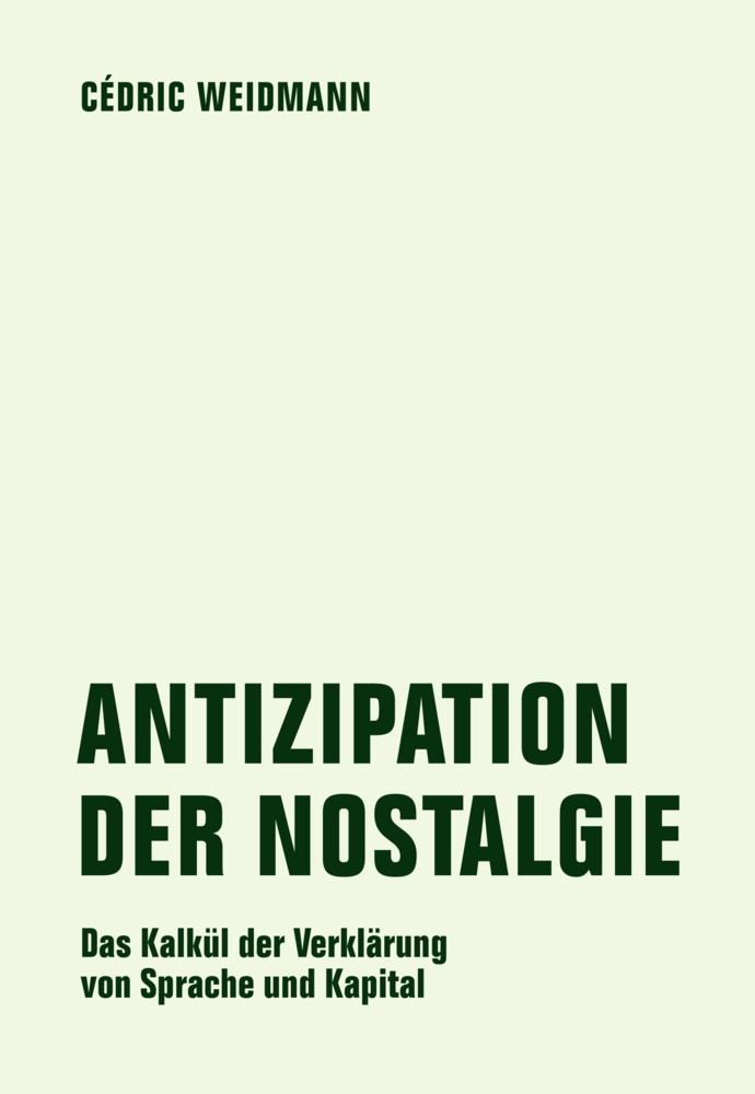 Antizipation der Nostalgie main product photo