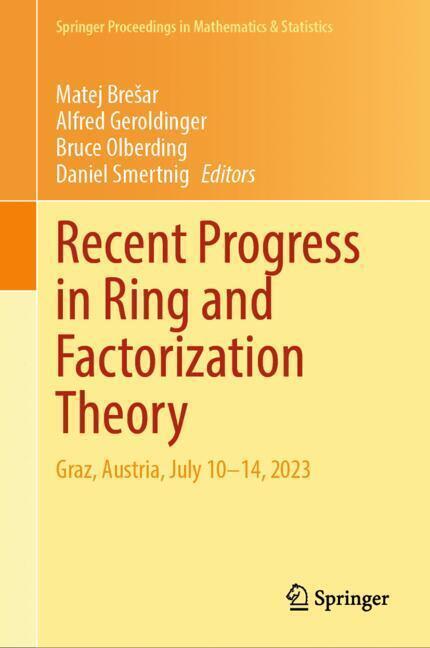 Recent Progress in Ring and Factorization Theory main product photo