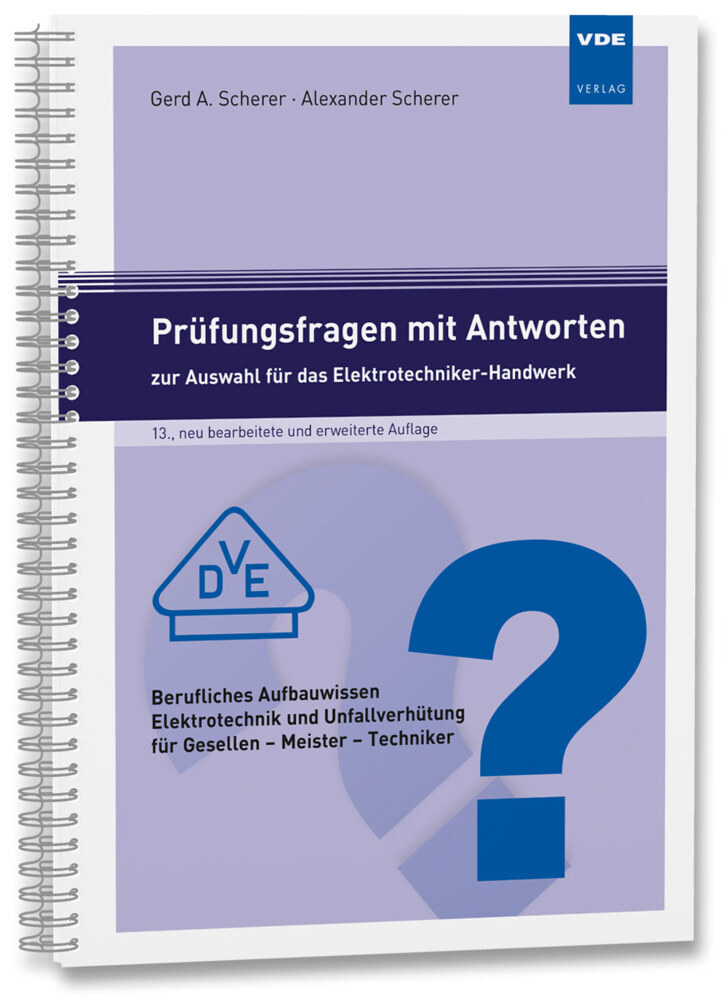 Prüfungsfragen mit Antworten zur Auswahl für das Elektrotechniker-Handwerk main product photo