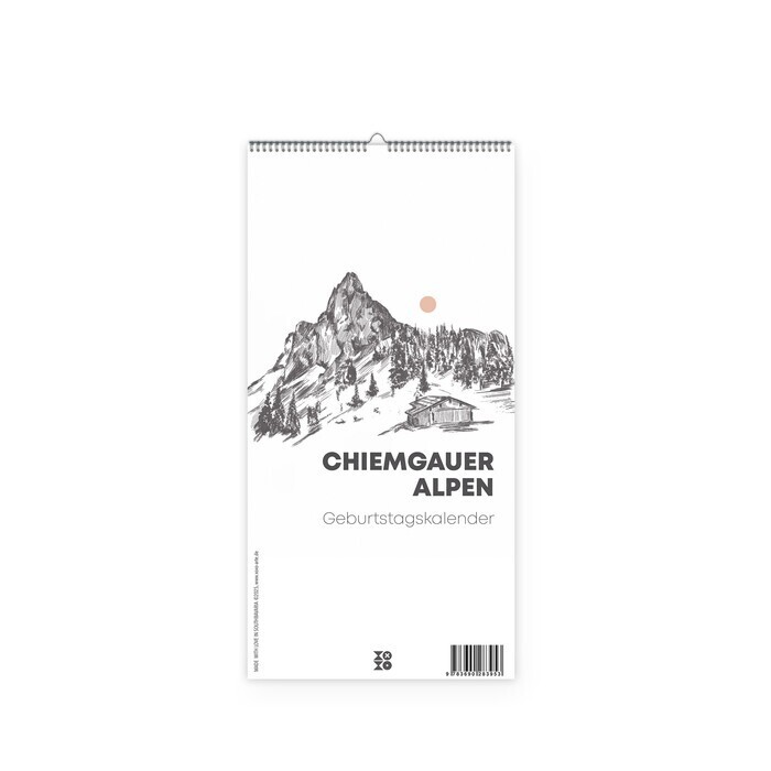 Kleiner Geburtstagskalender "Chiemgauer Alpen", ohne Jahreszahl main product photo