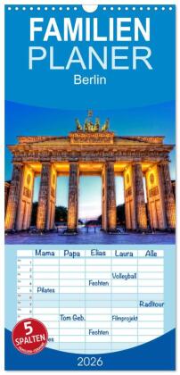 Familienplaner 2026 - Berlin mit 5 Spalten (Wandkalender, 21 x...