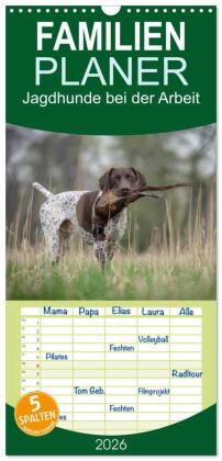 Familienplaner 2026 - Jagdhunde bei der Arbeit mit 5 Spalten (...