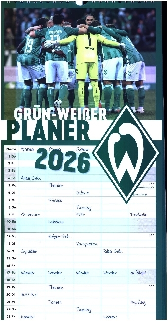 grün-weißer Planer 2026 main product photo