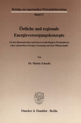 Örtliche und regionale Energieversorgungskonzepte.