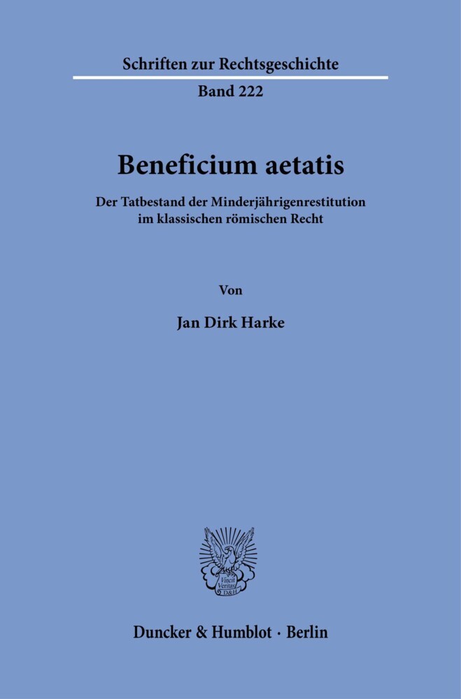 Beneficium aetatis. main product photo