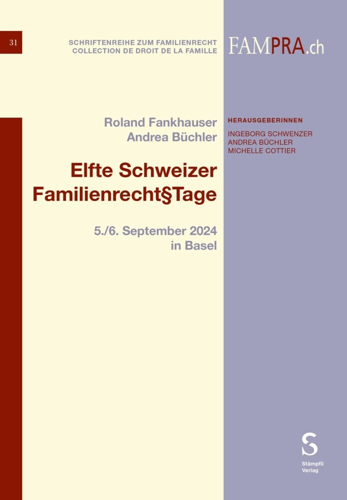 Elfte Schweizer Familienrecht§Tage main product photo