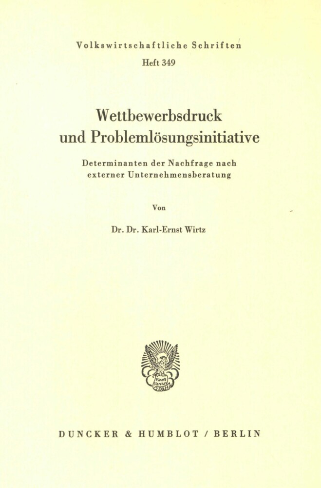 Wettbewerbsdruck und Problemlösungsinitiative. main product photo