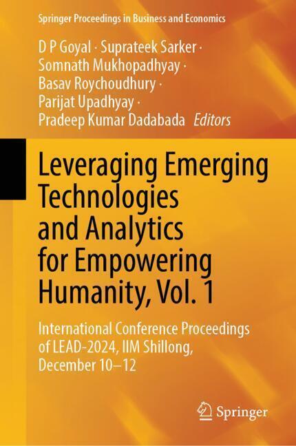 Leveraging Emerging Technologies and Analytics for Empowering Humanity, Vol. 1 main product photo