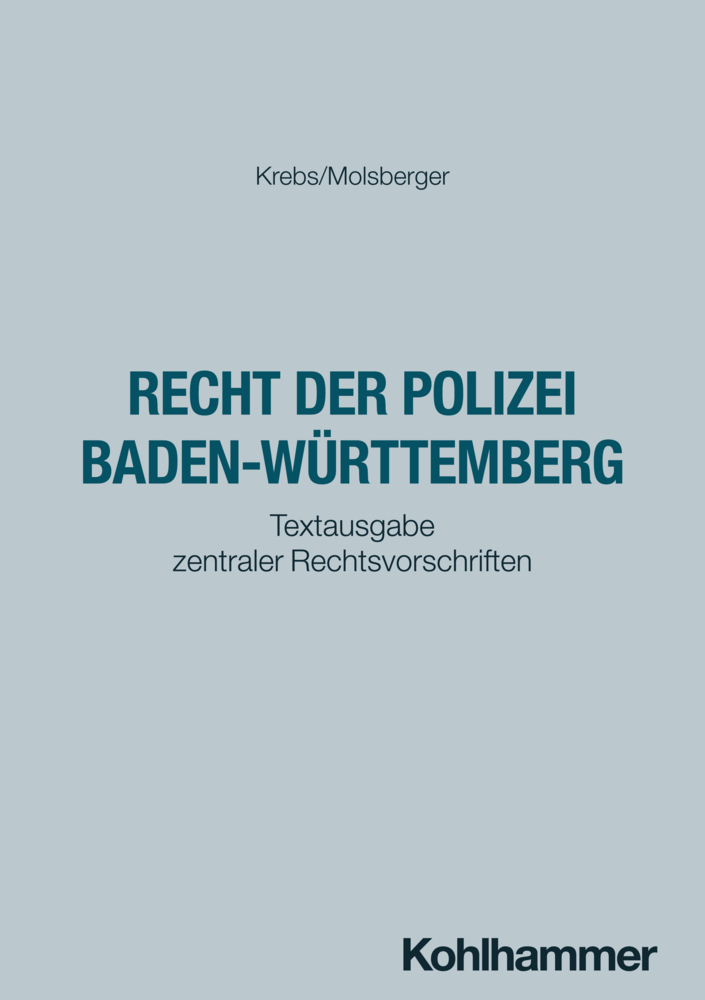 Das Recht der Polizei Baden-Württemberg main product photo