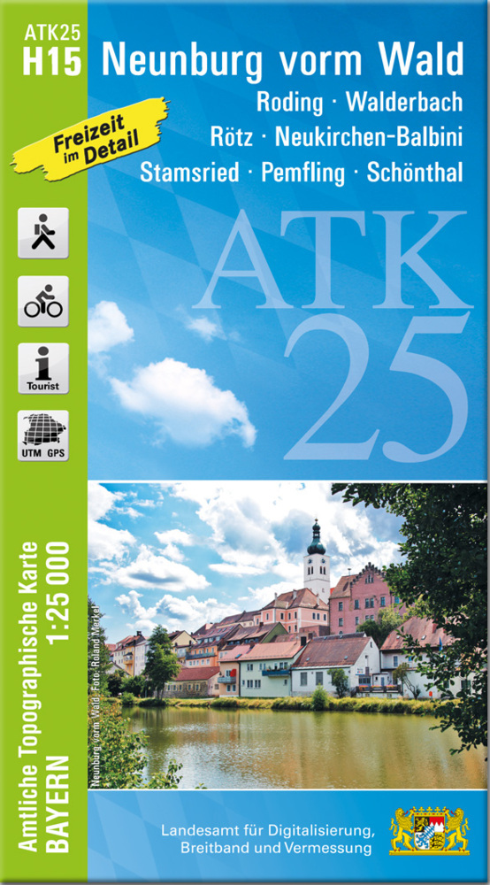ATK25-H15 Neunburg vorm Wald (Amtliche Topographische Karte 1:25000) main product photo