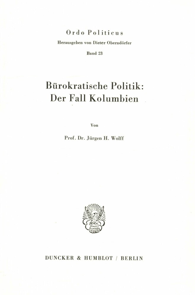 Bürokratische Politik: main product photo