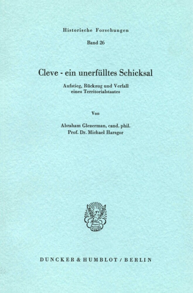 Cleve - ein unerfülltes Schicksal. main product photo
