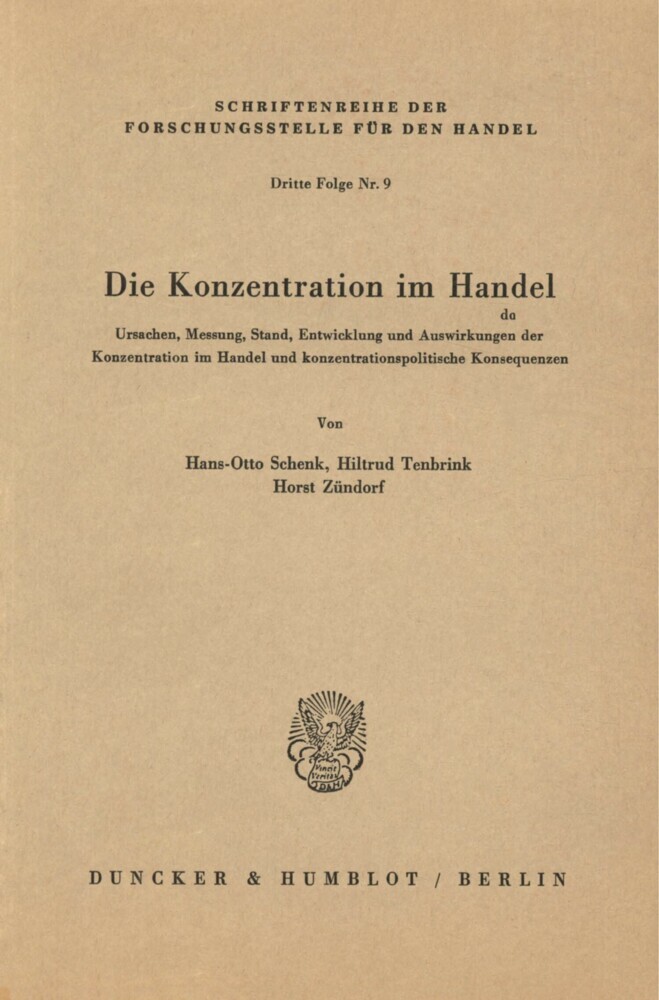 Die Konzentration im Handel. main product photo