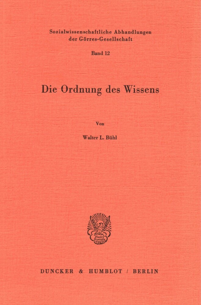 Die Ordnung des Wissens. main product photo