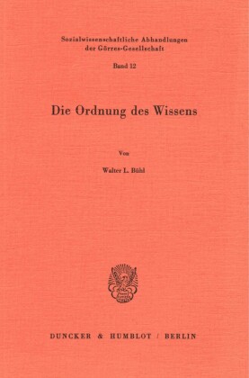 Die Ordnung des Wissens.