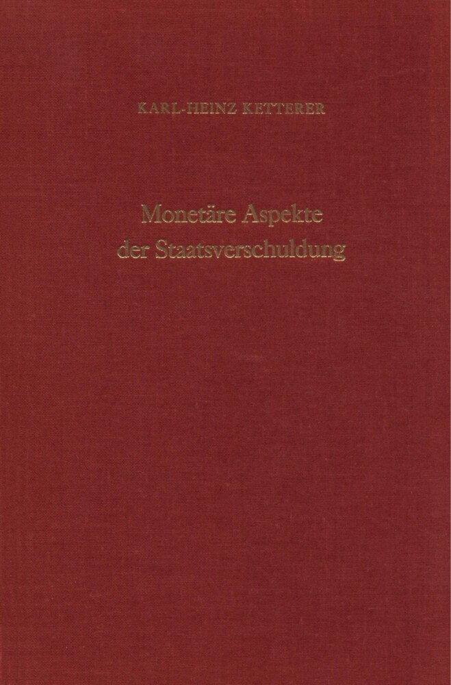 Monetäre Aspekte der Staatsverschuldung. main product photo